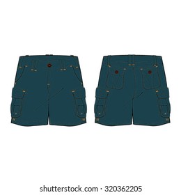 Cargo Shorts Template