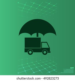 Cargo stock vector icon illustration design