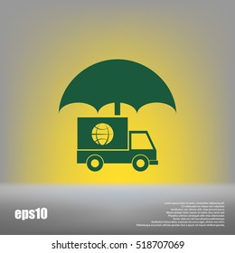 Cargo stock vector icon illustration design
