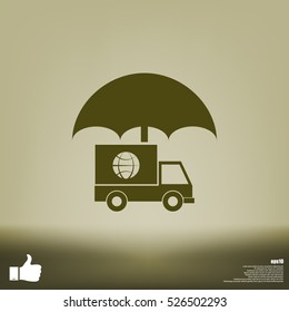 Cargo stock vector icon illustration design