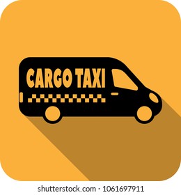 Cargo taxi delivery icon. Delivery car. Element for your design