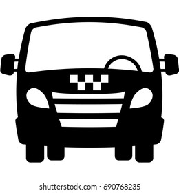 Cargo taxi icon vector