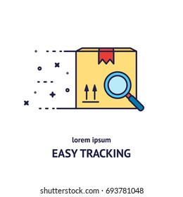 Cargo cargo tracking logotype design templates. Modern easy to edit logo template. Vector design series.