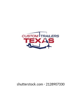 Cargo Trailer and Custom trailer Logo Design illustration 