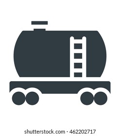 Cargo Train Colored Vector Icon