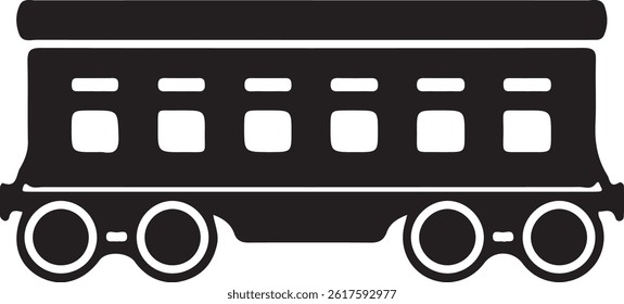 cargo train icon over white background, silhouette style, vector illustration