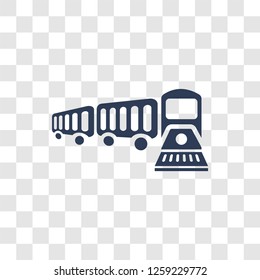 Cargo Train icon. Trendy Cargo Train logo concept on transparent background from Delivery and logistics collection