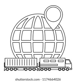 cargo train with planet logistic service