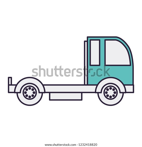 cargo transport truck\
isolated icon