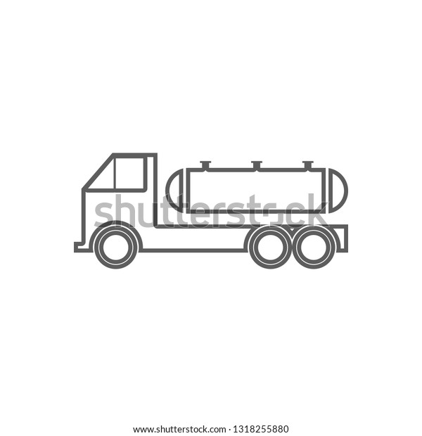 cargo transportation of\
gasoline icon. Element of Oil for mobile concept and web apps icon.\
Outline, thin line icon for website design and development, app\
development