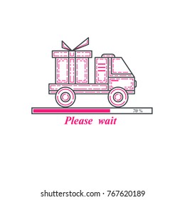 Cargo transportation ,gift, congratulations