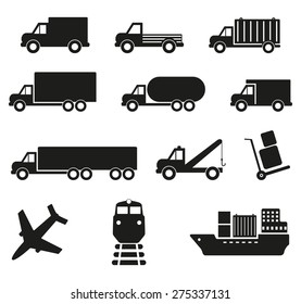 cargo transportation, vector