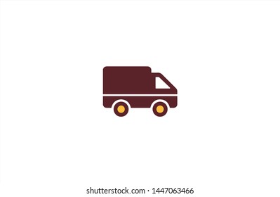 Cargo transporter icon in trendy flat style isolated on white background. Cargo transporter concept symbol. Vector illustration
