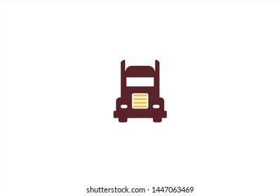Cargo transporter icon in trendy flat style isolated on white background. Cargo transporter concept symbol. Vector illustration