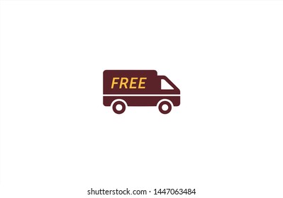 Cargo transporter icon in trendy flat style isolated on white background. Cargo transporter concept symbol. Vector illustration