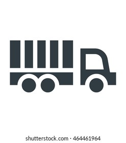 Cargo Truck Colored Vector Icon