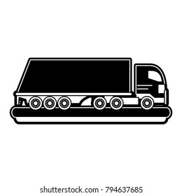 Cargo truck with container
