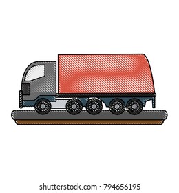 Cargo truck with container