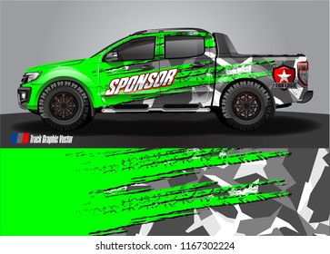 cargo truck decal wrap design vector. abstract background for vehicle vinyl branding