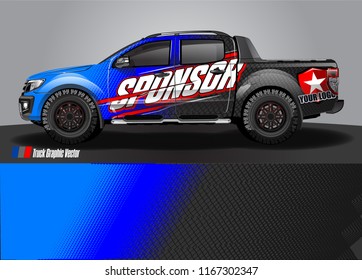 cargo truck decal wrap design vector. abstract background for vehicle vinyl branding