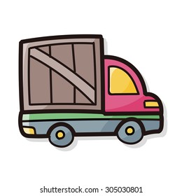 cargo truck doodle