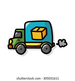 cargo truck doodle