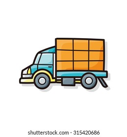 cargo truck doodle