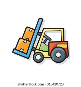 cargo truck doodle