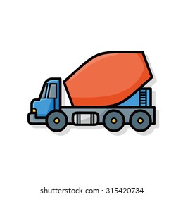 cargo truck doodle