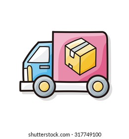cargo truck doodle