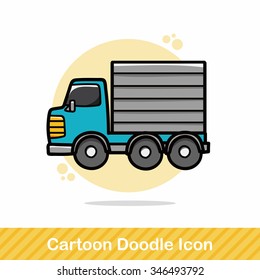 cargo truck doodle