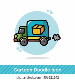 cargo truck doodle