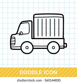 cargo truck doodle
