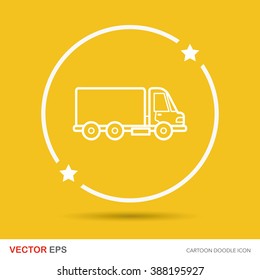 cargo truck doodle