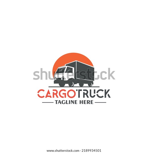 Cargo\
Truck. Express delivery services commercial\
truck.