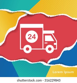 cargo truck icon