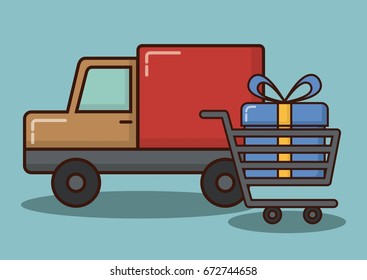 cargo truck icon