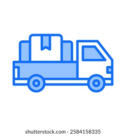 Cargo Truck Icon Element For Design