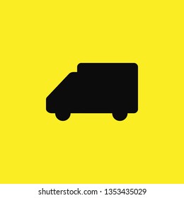 cargo truck icon vector