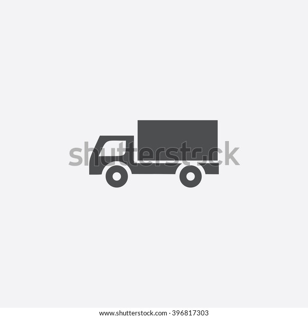 Cargo truck Icon Vector.\
