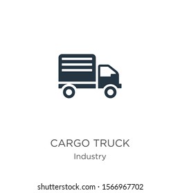 Cargo truck icon vector. Trendy flat cargo truck icon from industry collection isolated on white background. Vector illustration can be used for web and mobile graphic design, logo, eps10