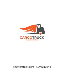 Cargo Truck Logo Design Template.Vector Illustration