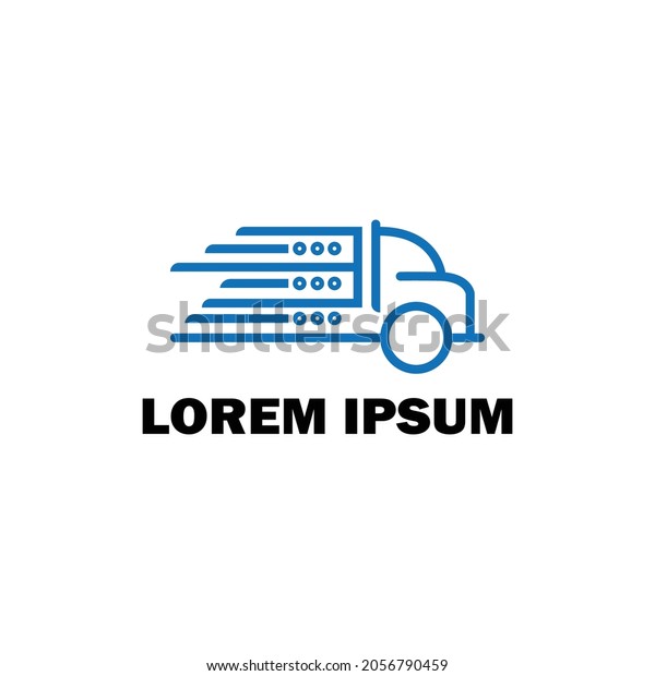 Cargo truck logo
design vector
illustration
