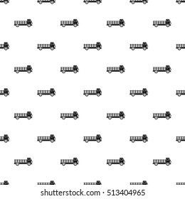 Cargo truck pattern. Simple illustration of cargo truck vector pattern for web