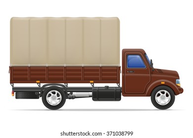 cargo truck for transportation of goods vector illustration isolated on white background
