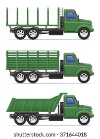 cargo truck for transportation of goods vector illustration isolated on white background