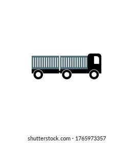 cargo truck vector design template illustration