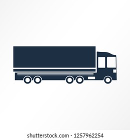 cargo truck vector icon