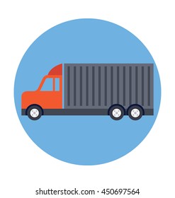 Cargo Truck Vector Icon