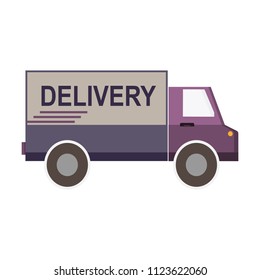 Cargo truck vehicle service,vector illustration